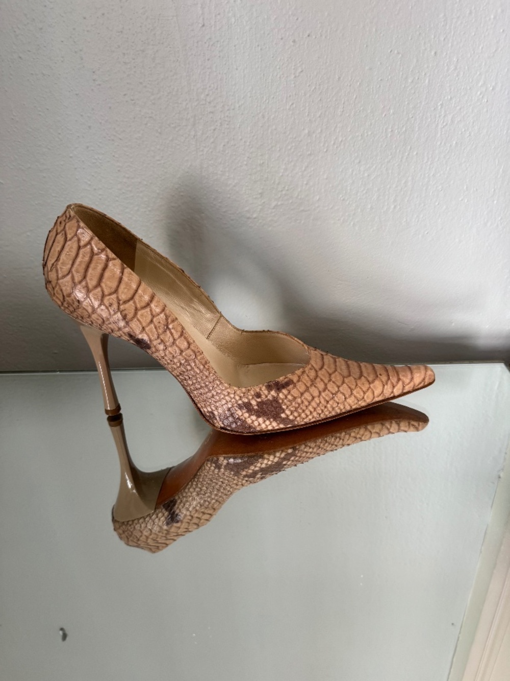 Vintage Mark Schwartz Snake Skin Heels